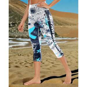 Women's XXL High-Waisted Yoga <b>Leggings</b> Breathable Stretch Cropped Pants Stylish Digital <b>Printing</b> Pattern Hip Lift Running Pants - Product Image 4