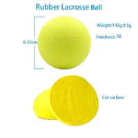 Vente en gros de balles de lacrosse et de massage en caoutchouc naturel, durables, aux couleurs et logos personnalisés, hautement élastiques, conformes aux normes officielles