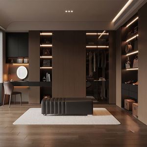<b>Light</b> Luxury Modern Custom Built-in Closet Cabinet Durable Elegant Wardrobe for Bedroom Hotel or Villa Direct Project Supply - Product Image 5