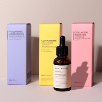 Boîte d'emballage cosmétique écologique personnalisée pour huile essentielle et sérum, boîte pliante en carton imprimé, fabricant OEM