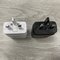 Pengisi daya multi-dinding portabel, 25W tipe-c PD UK Plug portabel, pengisi daya ponsel, adaptor catu daya, pengisian cepat