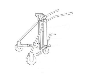 मैनुअल हाइड्रोलिक तेल ड्रम ट्रक कस्टम ड्रम हैंडलिंग कार तेल बैरल ट्रॉली मल्टी-फंक्शन के साथ - Product Image 5