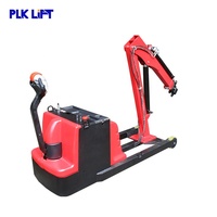 Grue hydraulique électrique à contrepoids portable pour levage de poids légers