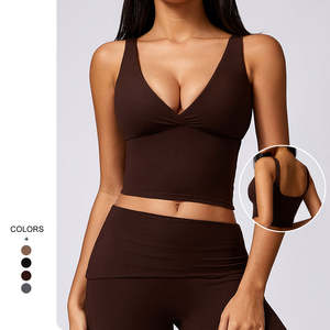 Maßgeschneidertes Reißverschluss-Crop-<span class=keywords><strong>Top</strong></span> für Damen Activewear Sport-<span class=keywords><strong>Top</strong></span> Yoga-Trends Geripptes Slim-Fit Lauf- und Yoga-Oberteil für Damen Activewear - Product Image 1