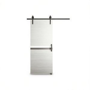 Porte coulissante intérieure CRAZY ELF Modern Barn Door Panel 36 x 84 pouces en mélamine avec rail et poignée - Product Image 1
