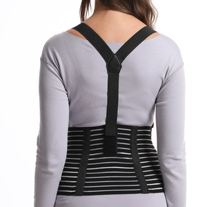 Double soutien dorsal pour l'abdomen Sangle d'épaule lombaire réglable Noir M-XXL NouveauCeinture de soins abdominaux spéciale pour les femmes enceintes - Product Image 4