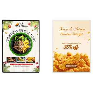 Tùy chỉnh A2 siêu mỏng nhôm khung ảnh Tempered Glass LED hộp đèn mở A4 nhà hàng Bảng <span class=keywords><strong>menu</strong></span> 12V quảng cáo ánh sáng Hộp - Product Image 1