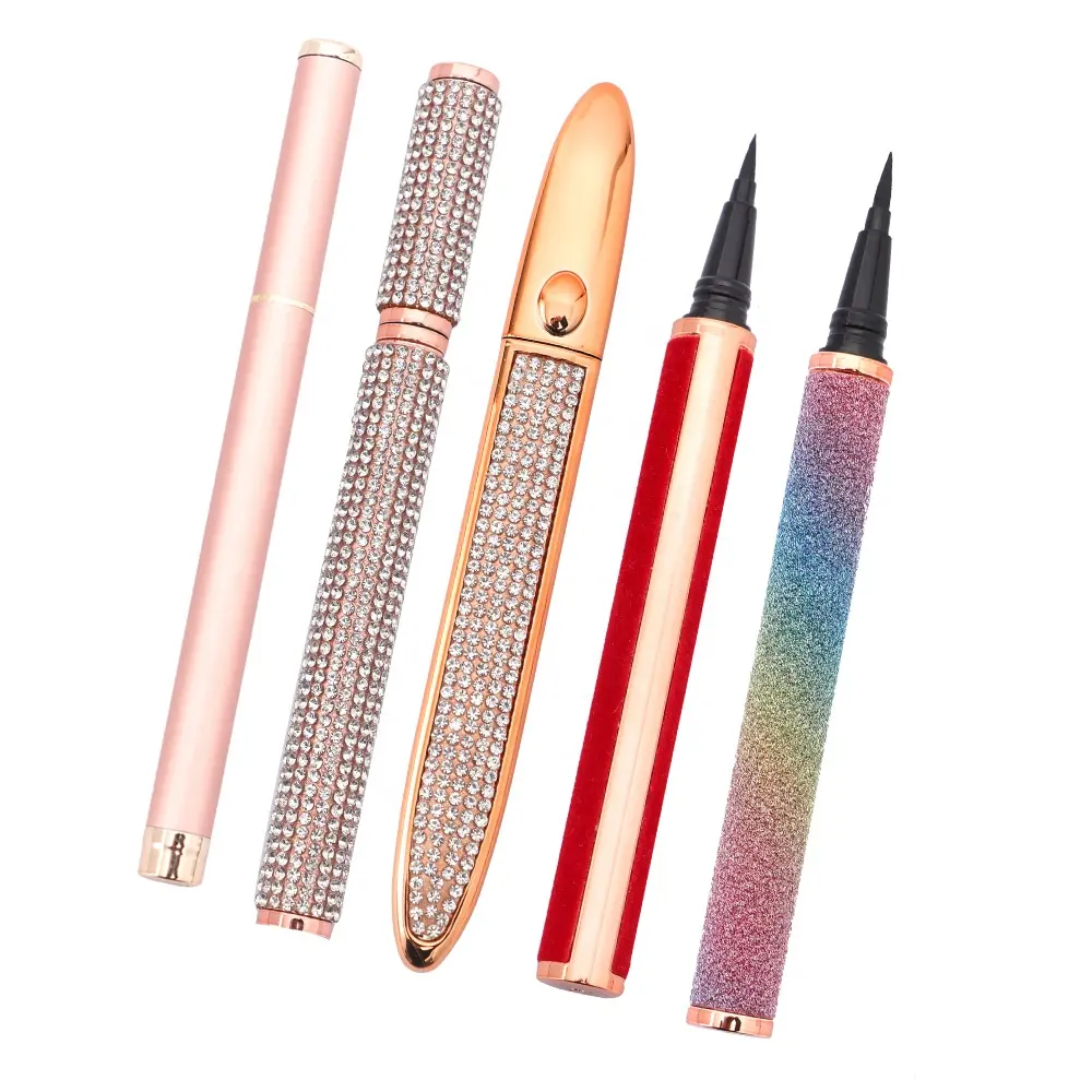 Magic Eyeliner Pen Waterproof Lashes Glue Diamond Glitter Liquid Eyeliner Pen Non Magnetic Eyeliner Glue Pen for Lashes