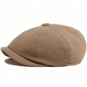 Gorro Newsboy Vintage de Otoño Invierno para Hombre y Mujer, Boina Británica de Color Sólido, Boina Casual a la Moda - Product Image 5