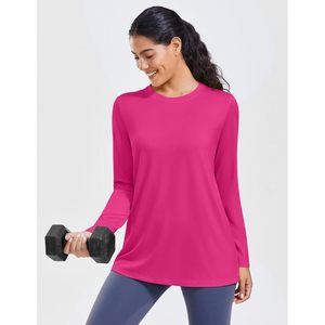 Camiseta Deportiva de Manga Larga para Mujer FOXA, Secado Rápido, UPF 40+, Corte Holgado para Correr, Gimnasio y Senderismo - Product Image 4