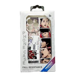 Custom Logo Kraft Paper Package Boxes Mobile Phone Case Packaging Box With Hanging Hole