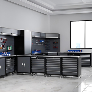 Nhiệm vụ nặng nề cán nguội Thép công cụ Tủ cơ khí công cụ giỏ hàng chuyên nghiệp cán dịch vụ ngực nhà để xe hội thảo OEM 500kg Tải - Product Image 5