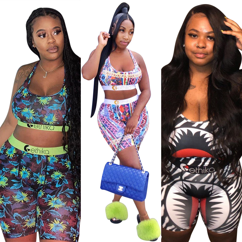 Спортивный бюстгальтер Ethika, трусы-боксеры, бюстгальтер с рисунком, нижнее белье, костюмы от пота, наборы ethika для женщин и девочек