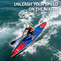Planche de paddle gonflable de course, nouvelle conception OEM, fabriquée en Chine, pour hommes, lacs et rivières