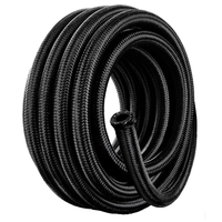 Tuyau de Carburant Modifié AN8 Haute Performance en Acier Inoxydable Tressé CPE avec Gaine Extérieure en Nylon Noir Résistant à la Chaleur pour Véhicules