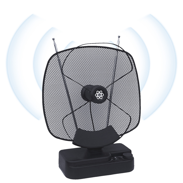 Indonesia Factory Digital HDTV Aerial UHF VHF FM TV Antena HD Indoor TV Antenna for Radio and Television