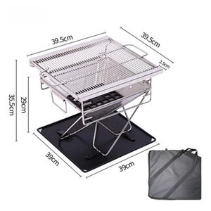 Portable Detachable Outdoor Camping Wood Burning Stove Foldable Stainless Steel BBQs <strong>Grill</strong> <strong>Folding</strong> Camping <strong>Charcoal</strong> <strong>Grill</strong> - Product Image 1