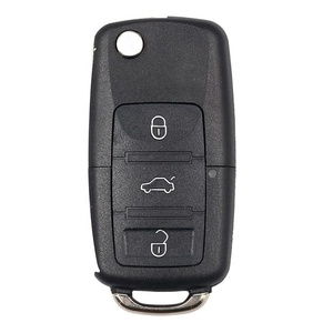 Vvdi thay thế vỏ keydiy phụ máy Shell-A01 chìa khóa Volkswagen ba nút gấp ABS đen Xe Vỏ chìa khóa - Product Image 1