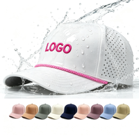 Gorras de Papá Personalizadas con Logotipo Bordado, de Alta Calidad, Impermeables, de Secado Rápido, al por Mayor, Gorras Trucker de 5 Paneles con Malla Perforada y Cierre a Presión