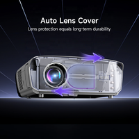 Projecteur portable électrique Linux 1850 ANSI Lumens, résolution native 1080p, prise en charge 4K, haut-parleurs stéréo HIFI doubles 40W, puce MT9660, 3D, pour usage professionnel