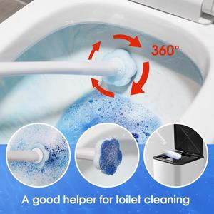 Sistema de Limpieza de Inodoros Desechable al por Mayor, Kit Completo con Soporte y 6 Cabezales de Recarga para un Mantenimiento Higiénico del Baño - Product Image 5