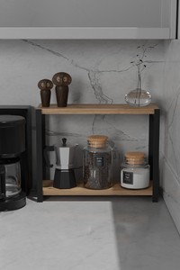 <b>Kitchen</b> Countertop Shelf Spice Rack <b>Kitchen</b> Countertop Organizer Shelf 2-Shelf Organizer Bathroom Organizer Shelf - Product Image 4