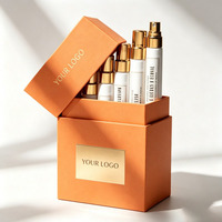 Boîte d'emballage de luxe pour échantillons de parfum en gros, coffrets cadeaux rigides pour parfums, boîte d'emballage pour ensemble de parfums à l'encre de soja, vente chaude
