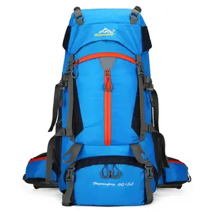 60+5L Waterproof Traveling Hiking Cycling Mountaineering Backpack Outdoor Sport Daypack With A Rain Cover