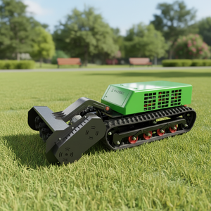 Professional Grade 64V <b>Battery</b> Powered Tracked Lawn Mower for Steep Slope Farming and Pasture Maintenance - Product Image 5