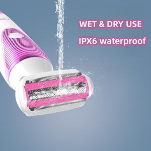 Rasoir et tondeuse électriques rechargeables à ressort, kit d'épilation indolore pour le visage et le corps, pour usage domestique - Product Image 4