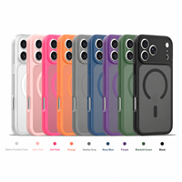 Coque de téléphone en silicone gel moulé par injection, antichoc, magnétique, motif animal, finition mate, avec trou pour cordon de cou, pour 18 Pro Max 17
