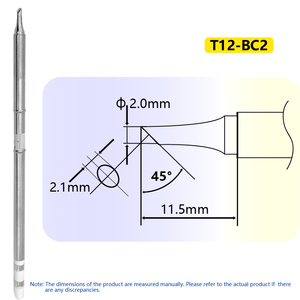 工厂销售<span class=keywords><strong>T12</strong></span>-BC2 2.0毫米<span class=keywords><strong>Hakko</strong></span> FX951焊接站马蹄铁 - Product Image 2