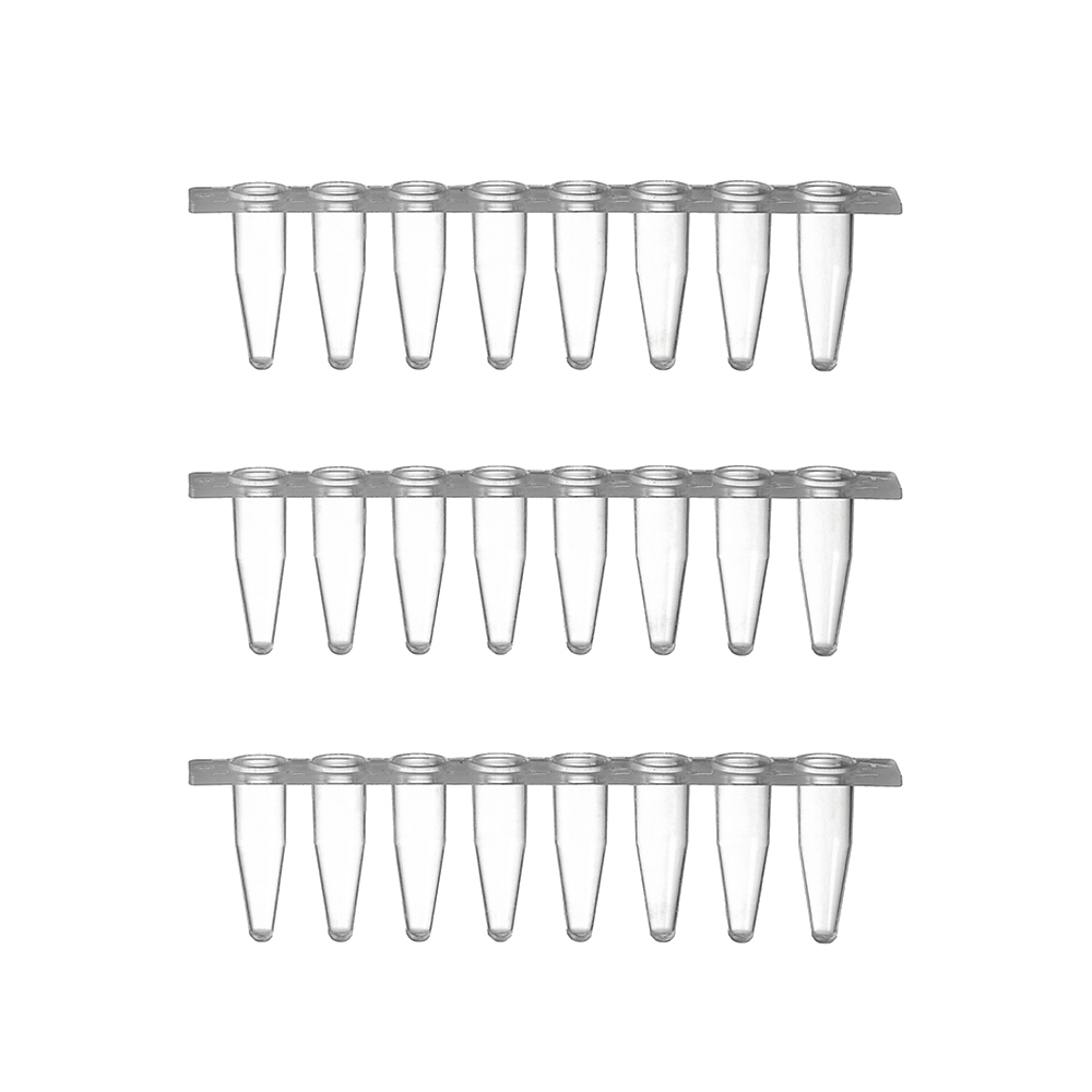 Одноразовая пробирка ПЦР 8-полоса трубка реакции один пробирки/крышка