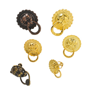 Chinese Style Lion Head Door <b>Knobs</b> Zinc Alloy Plated <b>Gold</b> And Bronze For <b>Cabinet</b> Decorative Hardware 2 2.5 3Cm - Product Image 5