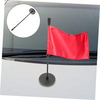 Promotionnel à l'extérieur de la maison fenêtre véhicules Nation Polyester Nylon Fabruc conception personnalisée support drapeaux de voiture magnétiques avec support