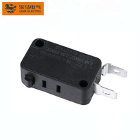 Micro-interrupteur noir KW7-0E de haute qualité, 2 broches, SPST NC, normalement fermé, courant maximal 16A/3A, tension maximale 250VAC