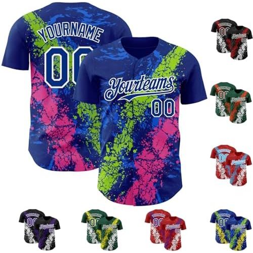 Royal Blue Neon Green Pink