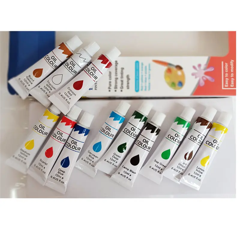 Acrylic Paint Set 24 colors Tubes package Art Craft Paints for Professional Artists Students