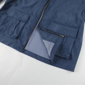Giacche con Zip a Maniche Lunghe in Tessuto <span class=keywords><strong>Scamosciato</strong></span> Personalizzabili alla Moda per <span class=keywords><strong>Uomo</strong></span> per Uso Quotidiano - Product Image 5