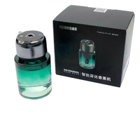 Diffuseur de parfum pour voiture en verre portable de grande capacité 160 ml avec logo personnalisé OEM, éclairage ambiant Star Top, aromathérapie longue durée