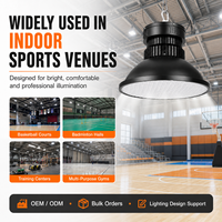 Projecteur LED Industriel 100W 200W 300W 400W à Refroidissement Efficace en Nid d'Abeille pour Éclairage Intérieur de Terrains de Basketball, Badminton et Tennis de Table