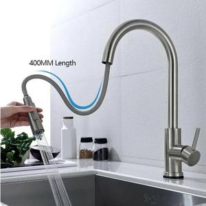 Robinet <span class=keywords><strong>mitigeur</strong></span> de <span class=keywords><strong>cuisine</strong></span> flexible et pliable pour évier, livraison gratuite, de luxe, <span class=keywords><strong>noir</strong></span> mat - Product Image 3