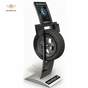 Retail Advertising Tire Tyre Display Stand For Promotion Wheel Shop Design Displays