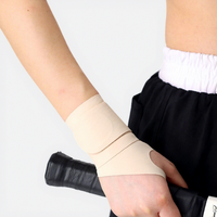 Protège-poignet universel portable en nylon et élasthanne, anti-entorse, bandeau absorbant, respirant, doux, à fermeture élastique pour badminton, fitness, yoga, tennis