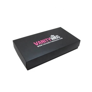Hair Packaging Bundles 5 Layer Srtong Carton Free Design Custom Hair Packaging Boxes OEM Black Bundles Wig Packaging Hair Extension Box