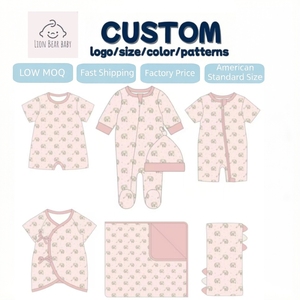 Combinaison pour bébé en bambou, pyjama à manches longues <span class=keywords><strong>avec</strong></span> fermeture éclair sur le devant et imprimé - Product Image 6