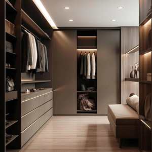 Personalizado fácil montaje clásico últimos muebles de madera contrachapada Bangladesh precio roble armario doble puerta - Product Image 1