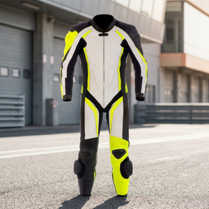 Unisex PRO RACING cowhide Leather Sportswear สีเหลือง Moto Style XL JERSEY กางเกง windproof กันน้ำรถจักรยานยนต์การแข่งรถอัตโนมัติ - Product Image 3