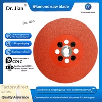 Nouveau type de disque diamanté brasé 125 mm, revêtement CrN, lame de meulage double usage pour meuleuse d'angle, pour carrelage et marbre