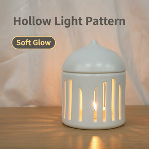 Porte-<span class=keywords><strong>bougie</strong></span> décoratif de Noël en céramique de style nordique créatif avec lampe d'aromathérapie - Product Image 2